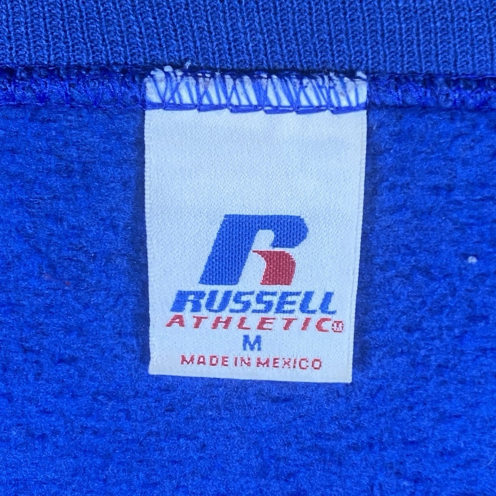 Vintage Russell Athletic Henry Clay Cheerleading Sweatshirt Blue Medium Anne - Picture 4 of 9